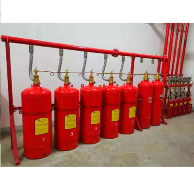 गुणवत्ता  Red FM200 Pipe Network System 4.2MPa / 5.6MPa Mixed Gas Fire Suppression System फैक्टरी