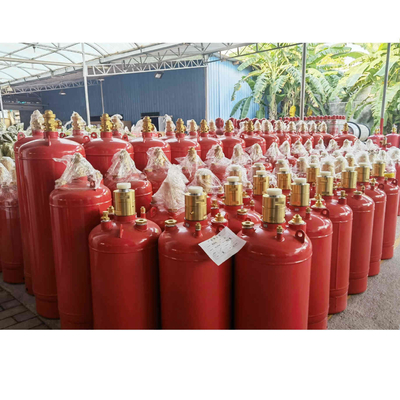 लाल गंधहीन Hfc227ea FM200 गैस दमन प्रणाली उच्च सुरक्षा पर्यावरण के अनुकूल