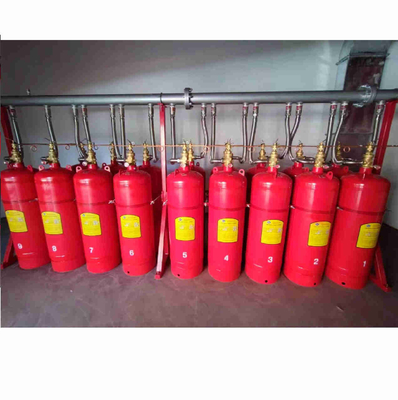 90L FM200 सिलेंडर कार्य दबाव 5.6Mpa लाल FM200 कंटेनर