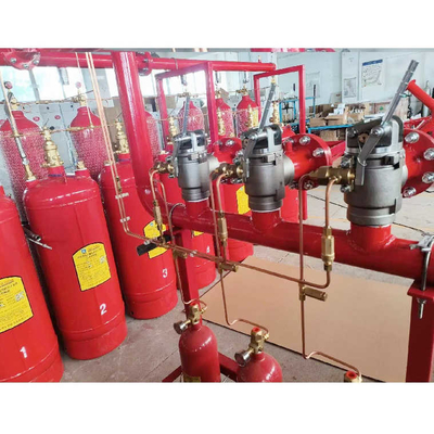 Hfc227ea अग्निशमन प्रणाली सिलेंडर 4.2mpa / 5.6mpa वैकल्पिक क्षेत्र प्रबंधन