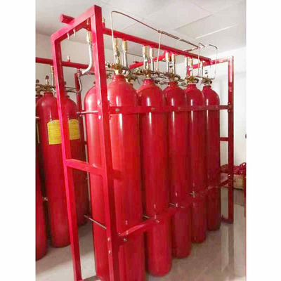 आईजी100 निष्क्रिय गैस आग दमन प्रणाली सिलेंडर वॉल्यूम 70L - 90L बंद बाढ़
