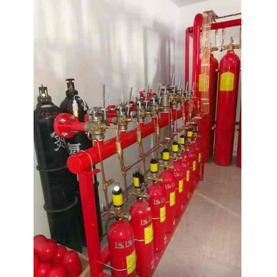 90L 15MPa 20MPa IG100 नाइट्रोजन अग्निशमन प्रणाली लाल पाइप नेटवर्क प्रकार