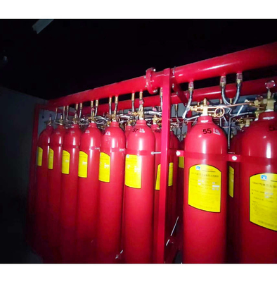 गैर ज्वलनशील IG541 नाइट्रोजन आर्गन और CO2 के साथ गैस अग्निशमन प्रणाली