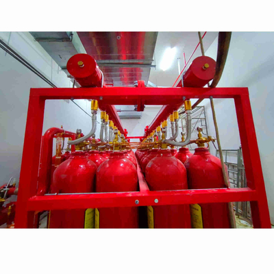 IG 541 निष्क्रिय गैस अग्निशमन प्रणाली क्षमता 70L 80L 90L पाइपलाइन प्रकार