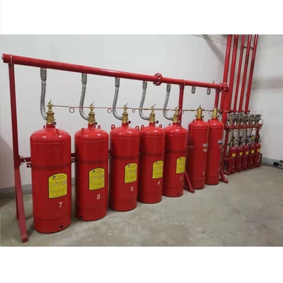 बहु-क्षेत्र अग्नि गैस दमन प्रणाली हेप्टाफ्लोरोप्रोपेन 70L 90L 100L 120L क्षमता