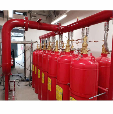 उच्च सुरक्षा लाल FM200 सिलेंडर हेप्टाफ्लोरोप्रोपेन HFC 227ea गैस दमन प्रणाली