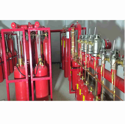 गंधहीन एफएम200 पिस्टन प्रवाह प्रणाली बहु कक्षों के लिए गैस अग्निशमन प्रणाली